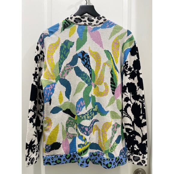 Anthropologie Maeve Multicolor Savannah Contrast Cardigan Sz XS - Picture 8 of 9